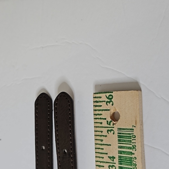 Double Buckle Wide Belt Sz M Brown  NWT - Picture 5 of 9